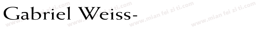 Gabriel Weiss字体转换